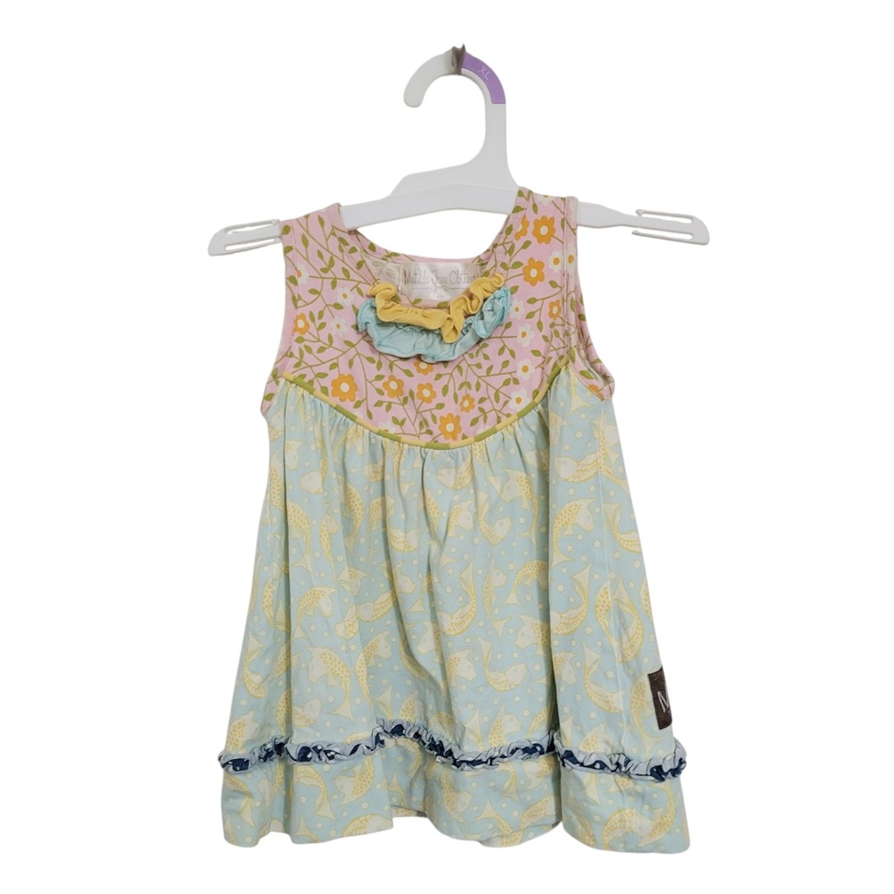 Matilda‎ Jane Good Hart Lake Shore Pearl Koi fish dress size 12m